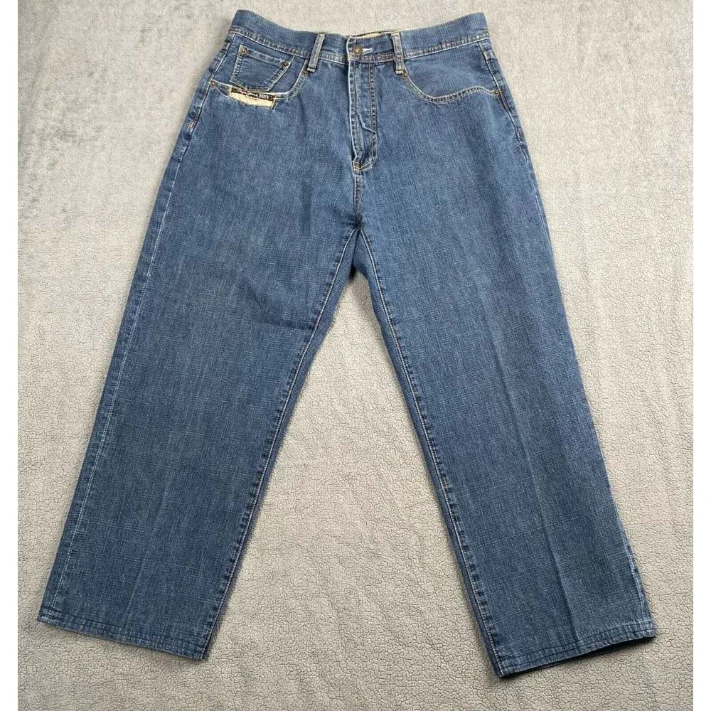 Pepe Jeans Mens size‎ 34 blue baggy hip hop grunge style jeans wide leg VINTAGE